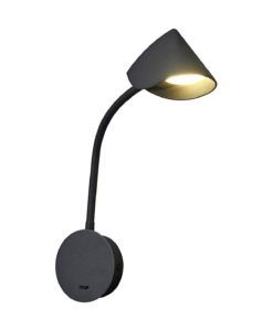 Aplique negro con interruptor GOA LED