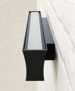 Aplique pared negro 14W HANOK LED detalles