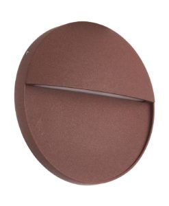 Aplique superficie circular 6W acabado corten BAKER LED