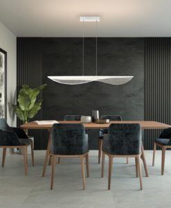 Lámpara blanca lineal 40W luz cálida BIANCA LED ambiente