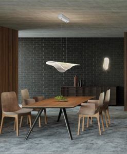 Lámpara blanca lineal luz cálida BIANCA LED ambiente