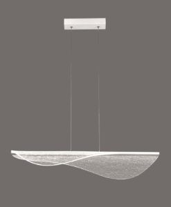 Lámpara blanca lineal 40W luz cálida BIANCA LED detalles