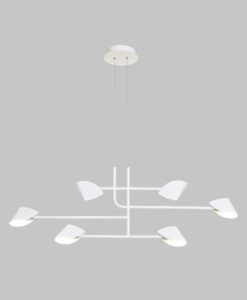 Lámpara lineal blanca 45W luz cálida CAPUCCINA LED detalles