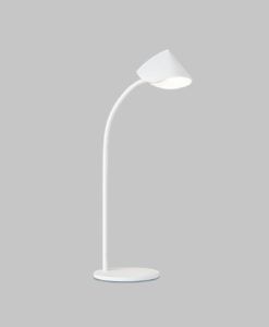 Lámpara mesa blanca 56 cm altura CAPUCCINA LED detalles