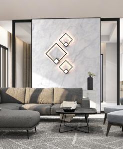 Aplique negro 17W luz cálida BOUTIQUE LED ambiente