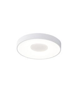 Plafón 38 cm Ø blanco 56W mando distancia COIN LED