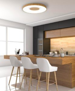 Plafón mando distancia COIN LED ambiente