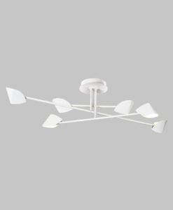 Semiplafón blanco 44W luz cálida CAPUCCINA LED detalles