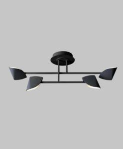 Semiplafón negro 30W CAPUCCINA LED detalles