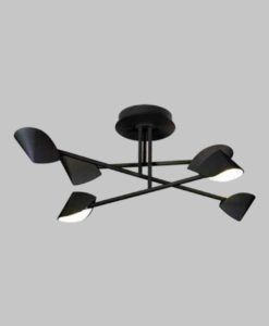 Semiplafón negro 45W luz cálida CAPUCCINA LED detalles