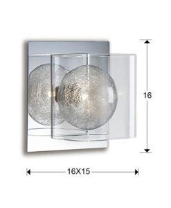 Aplique 1 luz ECLIPSE medidas
