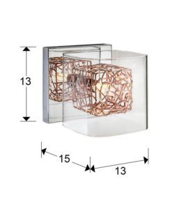 Aplique 1 luz LIOS medidas