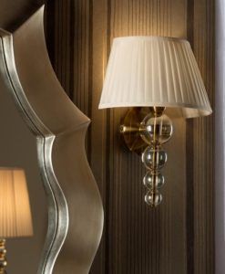 Aplique 1 luz regulable MERCURY champán ambiente