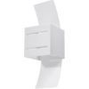 Aplique de pared blanco con cristal LORETO