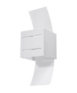 Aplique de pared blanco con cristal LORETO