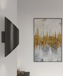 Aplique de pared negro PENNE 30 ambiente