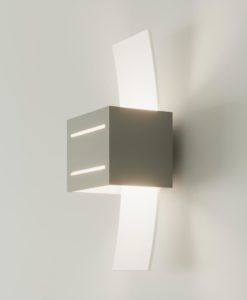 Aplique gris con cristal LORETO detalles