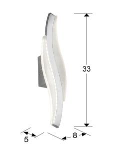 Aplique LED SINTRA medidas
