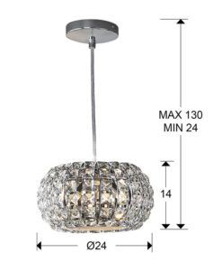 Colgante 24 Ø DIAMOND medidas