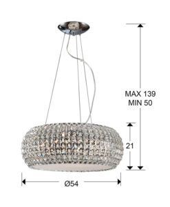 Colgante 54 Ø DIAMOND medidas