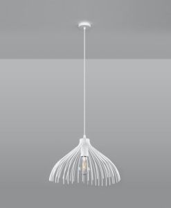Colgante blanco acero UMB detalles