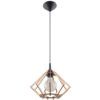 Colgante forma diamante madera POMPELMO