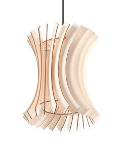 Colgante madera natural ORIANA detalles