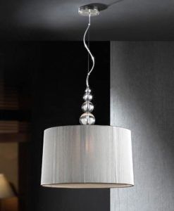 Colgante MERCURY plata ambiente