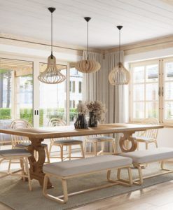 Colgante original de madera APRILLA ambiente