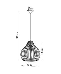 Colgante original de madera APRILLA medidas