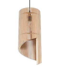 Lámpara de madera natural ALEXIA detalles