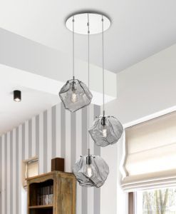 Lámpara de techo 3 luces dimable PETRA ambiente