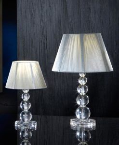 Lámpara mesa MERCURY plata ambiente