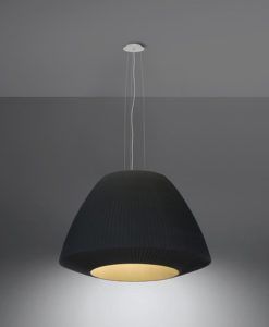 Lámpara negra 60 cm Ø BELLA detalles 2