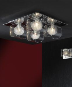 Plafón 4 luces ECLIPSE ambiente