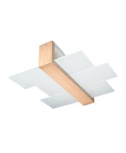 Plafón de techo madera y cristal FENIKS 2