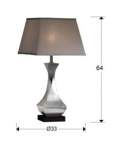 Sobremesa DECO plata medidas