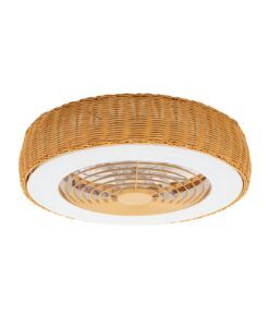 Alternative view of Plafón ventilador ratán Ø 58 cm KILIMANJARO MINI LED