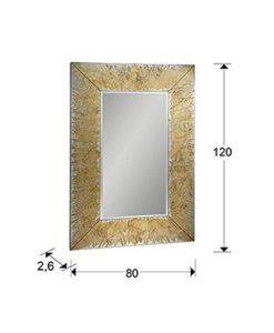Espejo 120 cm x 80 cm AURORA medidas