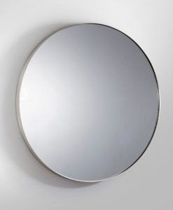 Espejo Ø120 cm plata ORIO redondo detalles