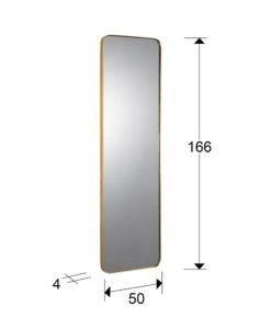 Espejo ORIO rectangular oro 50 cm x 165 cm medidas