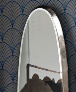 Espejo plata ARIES oval 136 cm x 36 cm detalles