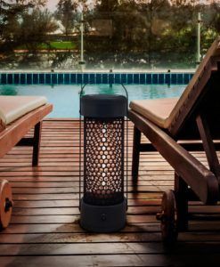 Estufa farol HEAT BLACK 1200W IP55 ambiente