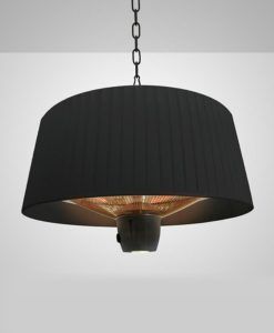 Estufa suspensión negra HEAT I Ø50 1500W