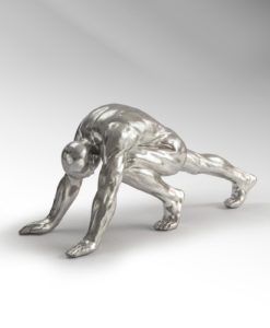 Figura grande ASANA plata