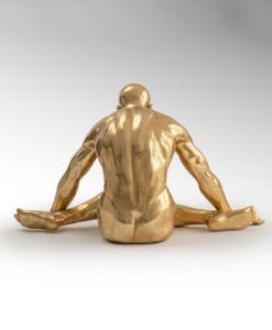 Figura grande YOGA oro detalle