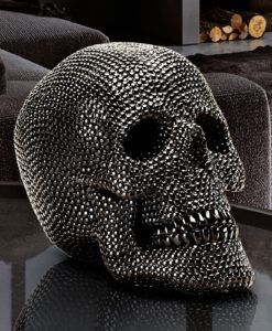 Figura pequeña CALAVERA negro ambiente 2