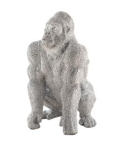 Figura pequeña GORILA plata