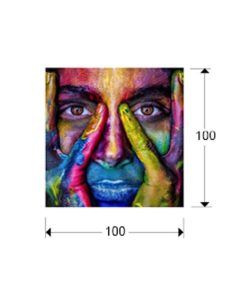 Fotografía impresa COLORES 100 cm x 100 cm medidas