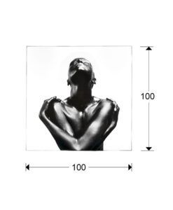 Fotografía impresa EBANO 100 cm x 100 cm medidas
